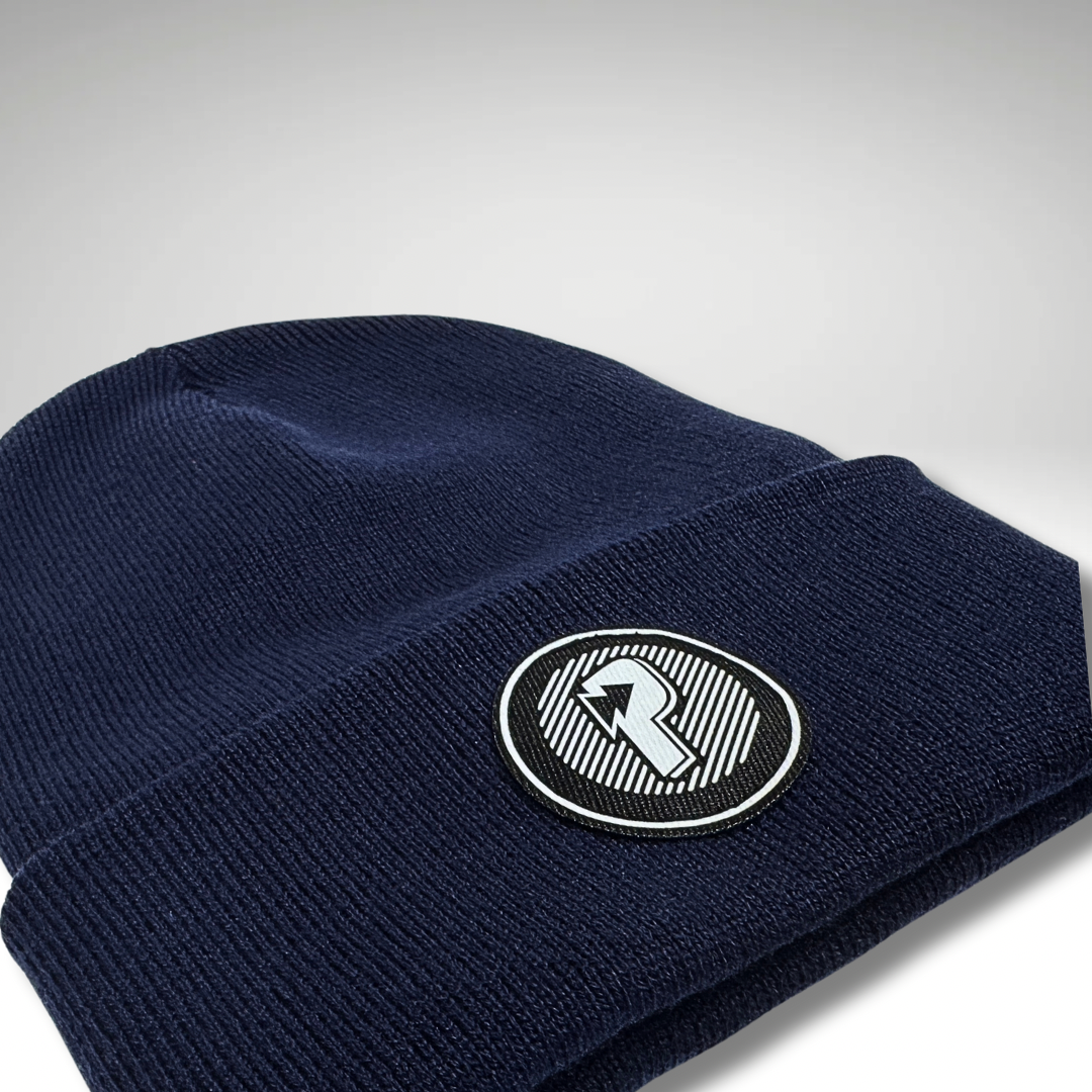 Vinyl Patch Knit Beanie
