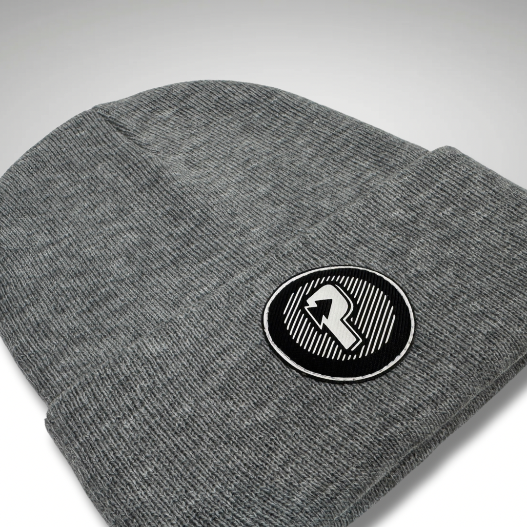 Vinyl Patch Knit Beanie