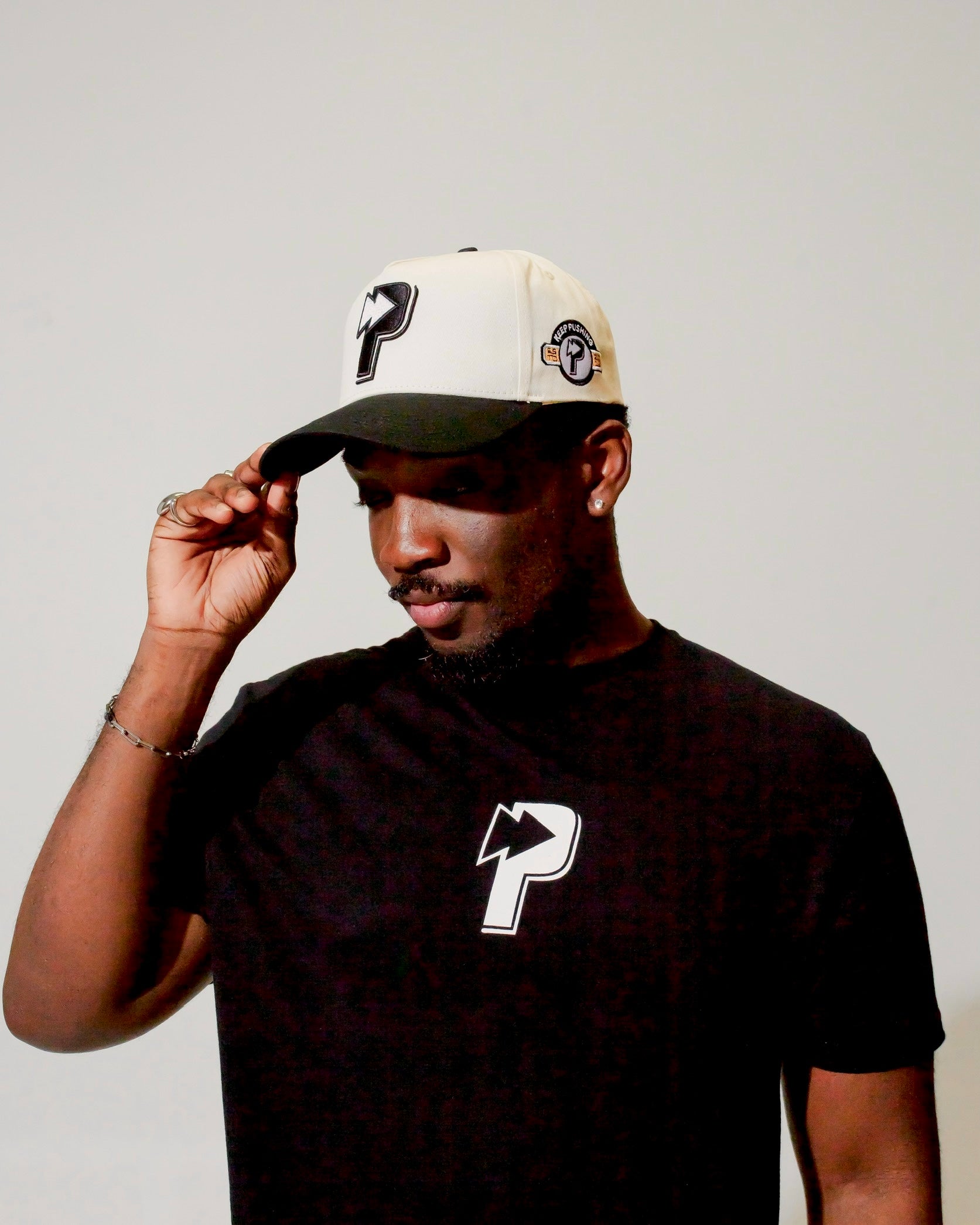 Premium “P” SnapBack Hat - Sand