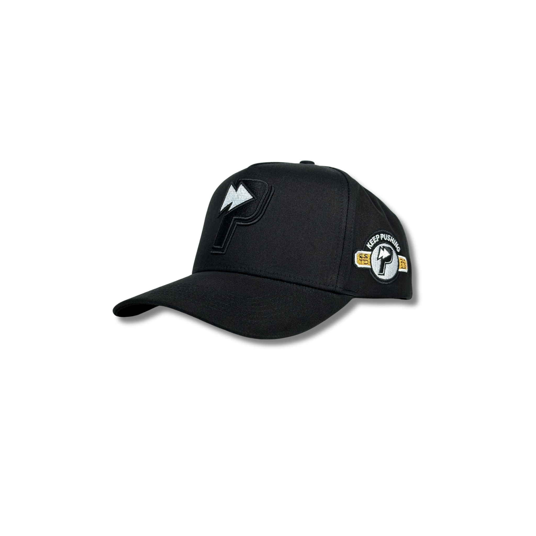 Premium “P” SnapBack Hat - Midnight Black