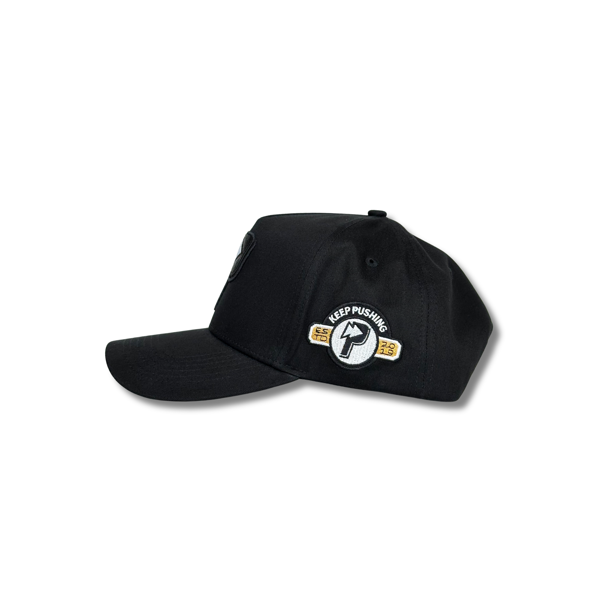 Premium “P” SnapBack Hat - Midnight Black